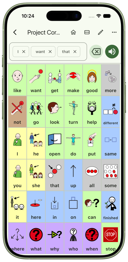 Project Core board shown on iPhone